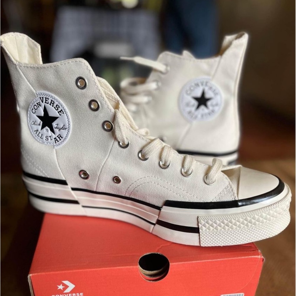 White/cream 70 plus Converse brand new/never worn